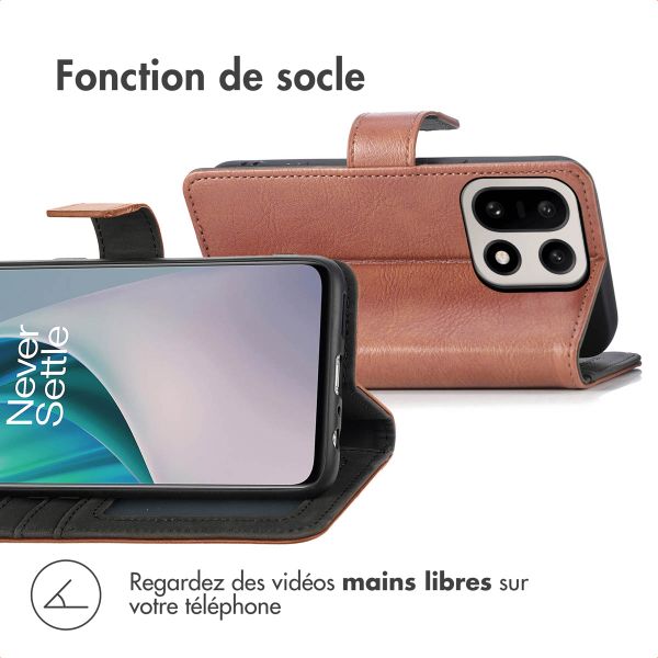 imoshion Étui de télephone portefeuille OnePlus 15 - Marron