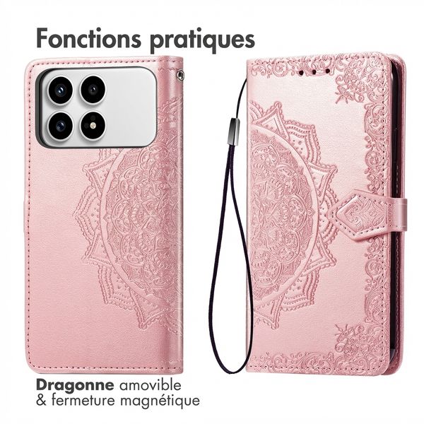 imoshion Etui de télephone Mandala Xiaomi Poco F8 Pro - Rose Gold