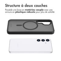 Accezz Coque Givrée Robuste avec MagSafe Samsung Galaxy S25 Plus - Noir