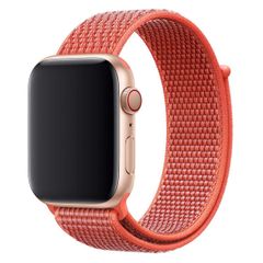 Apple Bracelet Sport Loop Apple Watch Series 1 à 10 / SE / Ultra (2) (44/45/46/49 mm) - Nectarine/Pélonie