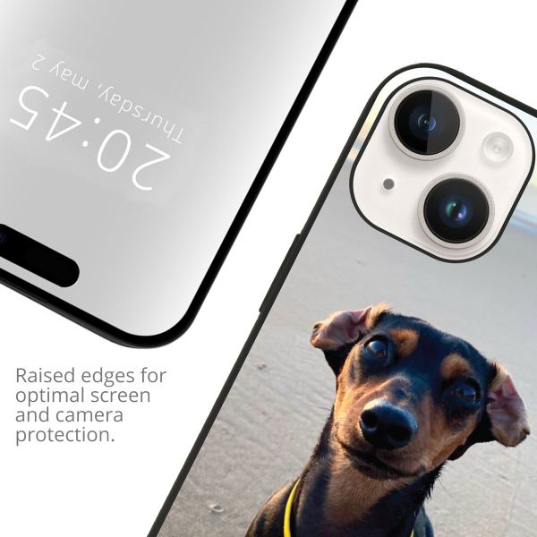 Concevez votre propre coque en gel Apple iPhone 15 - Noir