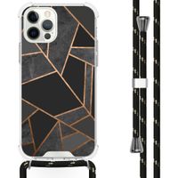 imoshion Coque Design avec cordon iPhone 12 (Pro) - Black Graphic