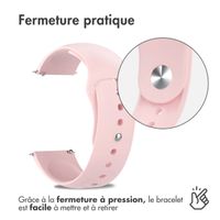 imoshion Bracelet sport en silicone  - Connexion universelle 22 mm - Rose