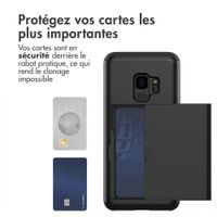 imoshion Coque arrière avec porte-cartes Samsung Galaxy S9 - Noir