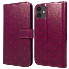 imoshion Étui de télephone portefeuille Design Apple iPhone 12 (Pro) - Crush Check Coral Dust