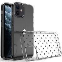 imoshion Coque Design iPhone 12 Mini - Cœurs - Noir