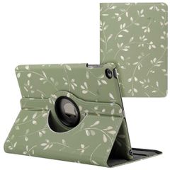 imoshion Coque tablette Design rotatif à 360° iPad 6 (2018) / iPad 5 (2017) / Air 2 (2014) / Air 1 (2013)- Green Flowers