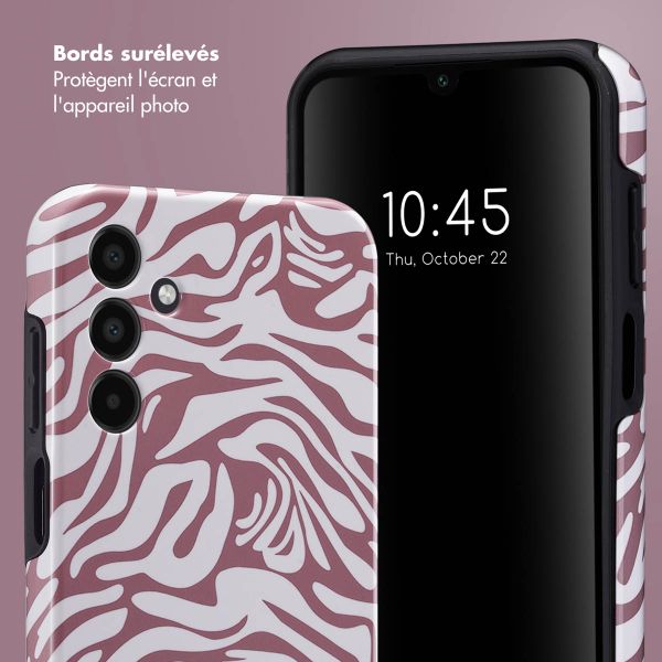 Selencia Coque arrière Vivid Samsung Galaxy A15 (5G/4G) - Trippy Swirl Dark Rose