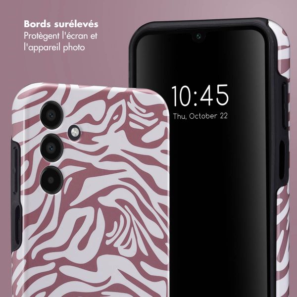 Selencia Coque arrière Vivid Tough Samsung Galaxy A15 (5G/4G) - Trippy Swirl Dark Rose