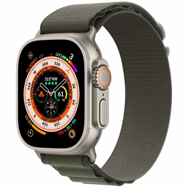 Apple Alpine Loop Band Apple Watch Series 1-10 / SE / Ultra (2) - 42/44/45/46/49 mm - Taille L - Vert