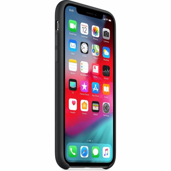 Apple Coque en silicone iPhone Xs / X - Noir