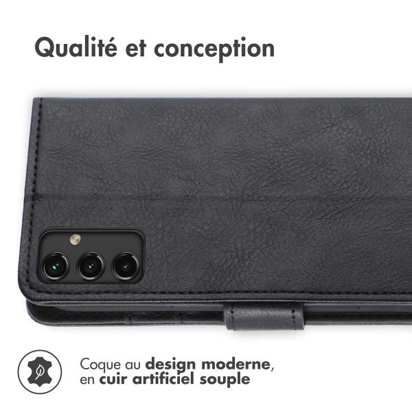 imoshion Étui de télephone portefeuille Samsung Galaxy A14 (5G/4G) - Noir