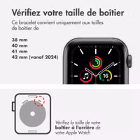 Apple Bracelet Boucle unique en Silicone Apple Watch | 38/40/41/42 mm - Taille 8 - Agrumes Rose