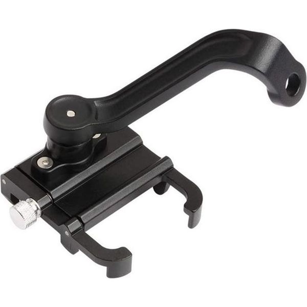 GUB Support de téléphone pour moto et scooter Pro 5 - Réglable - Universel - Aluminium - Noir