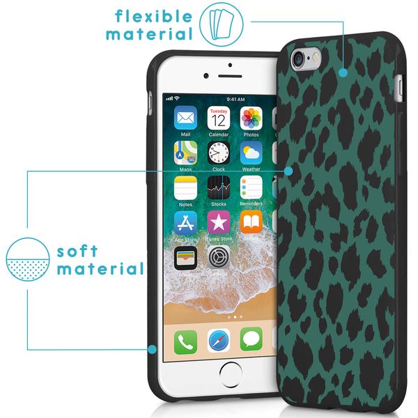 imoshion Coque Design iPhone 6 / 6s - Léopard - Vert / Noir