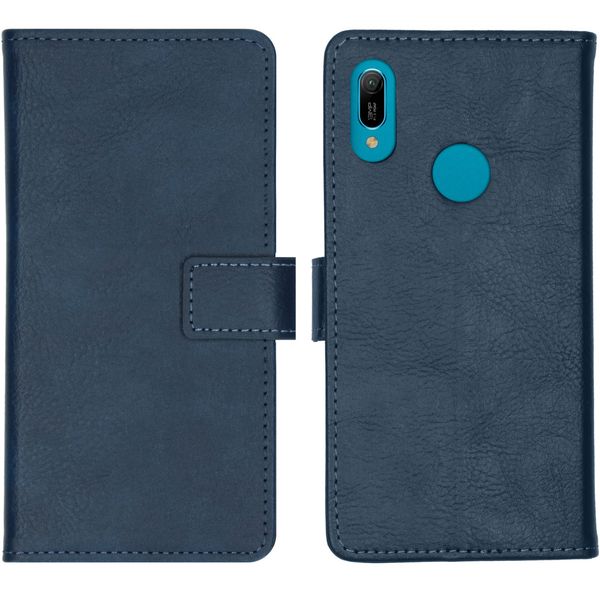 imoshion Étui de téléphone portefeuille Luxe Huawei Y6 (2019) - Bleu