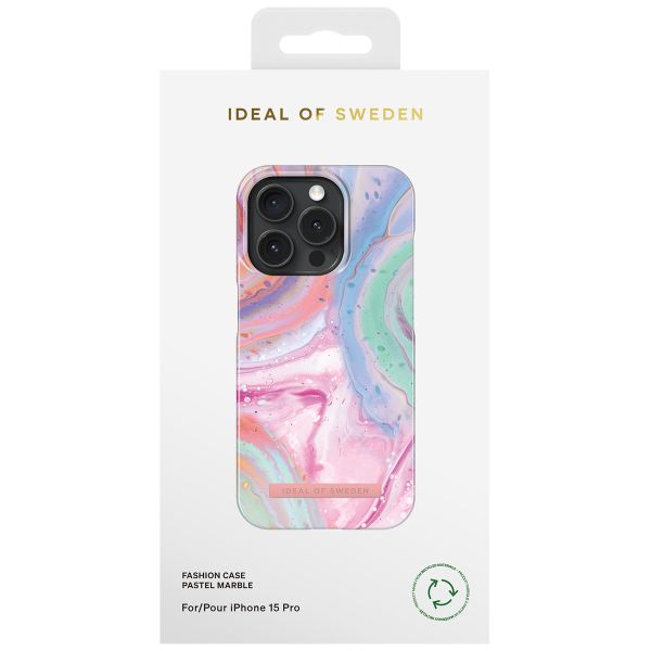 iDeal of Sweden Coque Fashion Apple iPhone 15 Pro - Pastel Marble