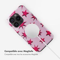 Selencia Coque arrière Vivid avec MagSafe Apple iPhone 15 Pro - Stars Rubine Red Light Pink