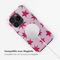 Selencia Coque arrière Vivid Tough avec MagSafe iPhone 15 Pro - Stars Rubine Red Light Pink