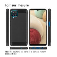 imoshion Coque Brushed Samsung Galaxy A12 - Noir