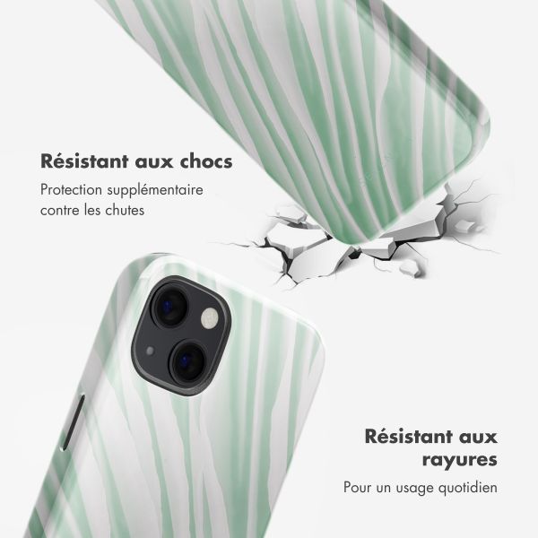 Selencia Coque arrière Vivid avec MagSafe Apple iPhone 13 - Nature Grayed Jade
