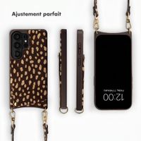 Selencia Nova coque arrière en cuir véritable avec porte-cartes Samsung Galaxy S26 Ultra - Fawn Chic