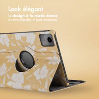 imoshion Coque tablette Design rotatif à 360° Lenovo Tab M11 - Yellow Flowers