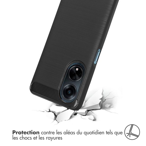 imoshion Coque Brushed Oppo A98 - Noir