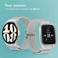 imoshion Bracelet tissée en nylon - Connexion universelle 20 mm - Gris