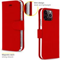 Accezz Étui de téléphone portefeuille Wallet iPhone 13 Pro - Rouge