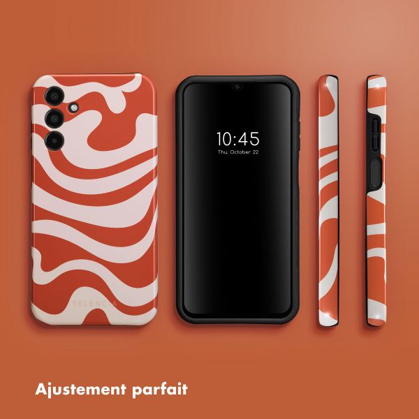 Selencia Coque arrière Vivid Tough Samsung Galaxy A15 (5G/4G) - Dream Swirl Orange