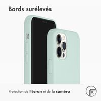 Accezz Coque Liquid Silicone Apple iPhone 12 (Pro) - Sky Blue
