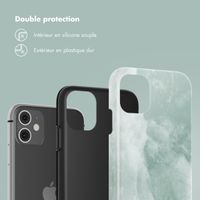 Selencia Coque arrière Vivid Apple iPhone 11 - Marble Grayed Jade