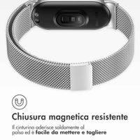 imoshion Bracelet magnétique milanais Xiaomi Smart Band 8 / 9 - Argent