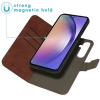 imoshion Etui de télephone luxe 2-en-1 amovible Samsung Galaxy A55 - Marron