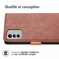 imoshion Étui de téléphone portefeuille Luxe Nokia G60 - Brun