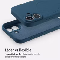 imoshion Coque Couleur avec MagSafe Apple iPhone 17 - Bleu foncé