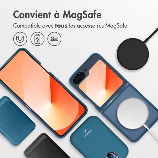 imoshion Coque Color Guard avec MagSafe Samsung Galaxy Z Flip 6 - Bleu foncé