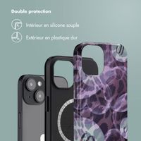 Selencia Coque arrière Vivid Tough avec MagSafe iPhone 14 - Leo Bubble Green