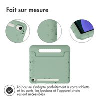 imoshion Coque kidsproof avec poignée Samsung Galaxy Tab S9 11.0 pouces / Tab S9 FE 10.9 pouces - Olive Green