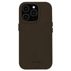 Accezz Coque arrière Vintage Leather MagSafe Apple iPhone 16 Pro Max - Rustic Brown