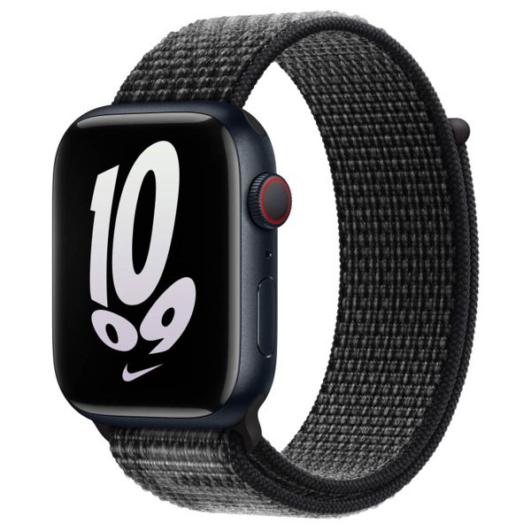 Apple Nike Sport Loop bracelet Apple Watch Series 1-10 / SE / Ultra (2) - 42/44/45/46/49 mm - Black / Summit White