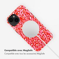 Selencia Coque arrière Vivid Tough avec MagSafe iPhone 14 - Wild Spots Lipstick