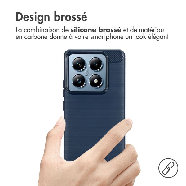 imoshion Coque Brushed Xiaomi 14T Pro - Bleu foncé