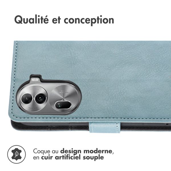 imoshion Étui de téléphone portefeuille Oppo Reno 11 F - Bleu clair