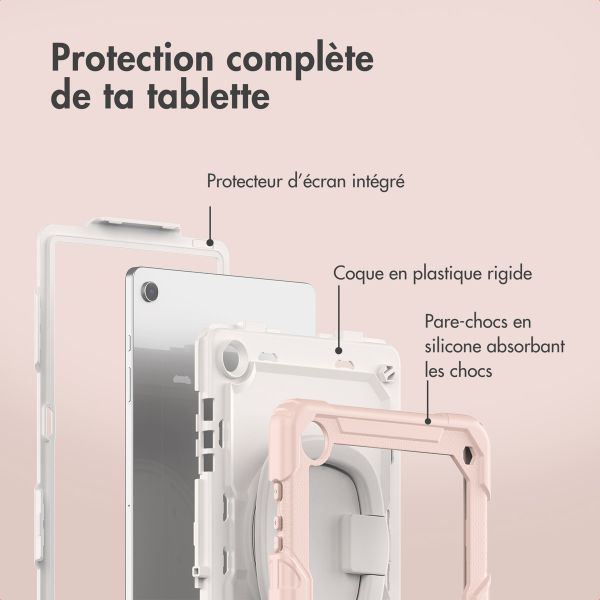 imoshion Coque tablette kidsproof Rugged Samsung Galaxy Tab A9 Plus - Rose clair