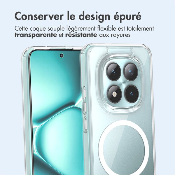 imoshion Coque arrière de protection avec MagSafe Xiaomi Redmi Note 15 Pro Plus (5G) - Transparent