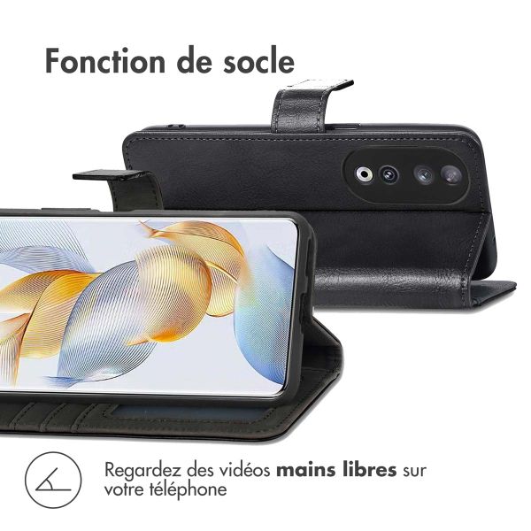 imoshion Étui de téléphone portefeuille Luxe Honor 90 Pro - Noir