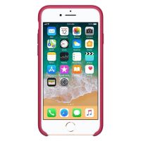 Apple Coque en silicone Apple iPhone SE (2022 / 2020) / 8 / 7 - Rose Red