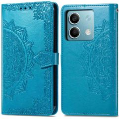 imoshion Etui de téléphone portefeuille Mandala Xiaomi Redmi Note 13 (5G) - Turquoise